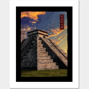 Chichen Itza - Black Posters and Art